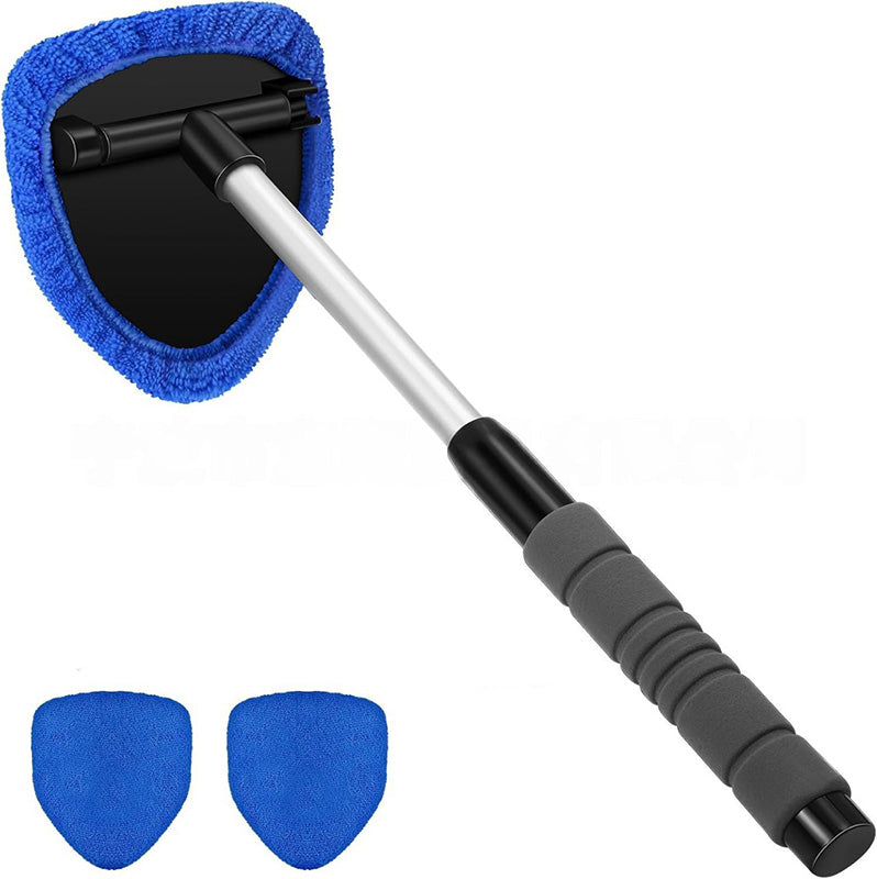 🚗 Microfiber Car Windshield Cleaning Tool with Extendable Handle