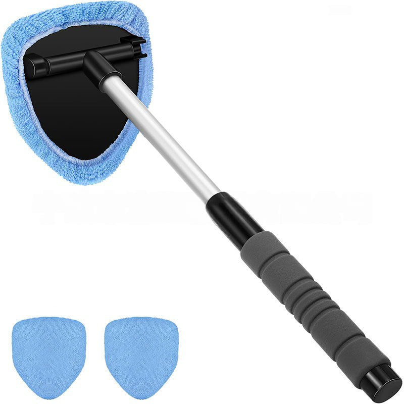 🚗 Microfiber Car Windshield Cleaning Tool with Extendable Handle