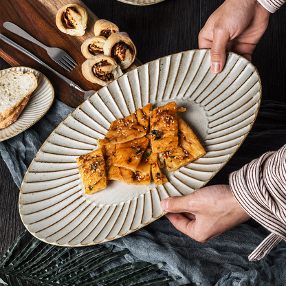 Oval Ceramic Serving Plate
