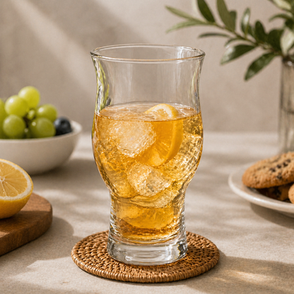 Curved Shape Glass Cup