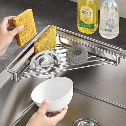 🔥Last Day BUY 1 GET 1 FREE🔥 Corner Sink Draining Shelf with Open Wire Rack Design