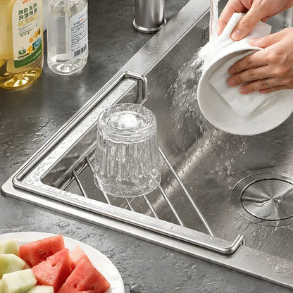 🔥Last Day BUY 1 GET 1 FREE🔥 Corner Sink Draining Shelf with Open Wire Rack Design