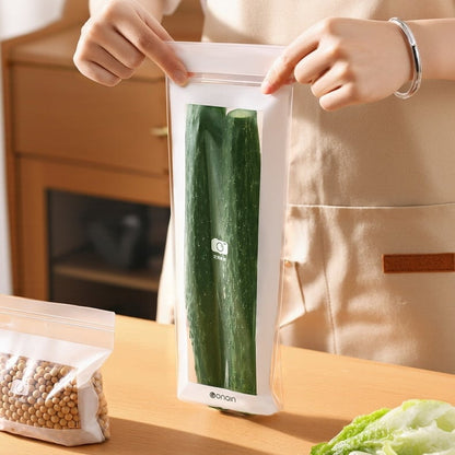 🔥 49% OFF Limited Offer – 🥬 50/100PCS Reusable Long Food Storage Bags, Double-Zip Seal Freshness Bags for Kitchen