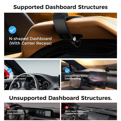 🔥Buy More Save More🔥Magnetic Car Phone Mount, Hands Free Cell Phone Holder Clip Max 95° Adjustable Car Phone Holder