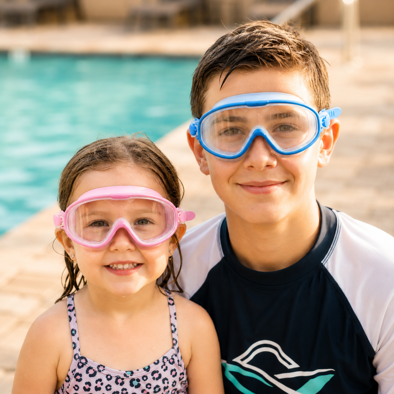 🔥 Leak-Proof Anti-Fog Swim Goggles – No Hair Pulling, Just Clear Comfortable Swimming