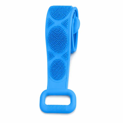 Silicone Bath Brush, Double-Sided Exfoliating Back Scrubber with Mesh Sponge💦