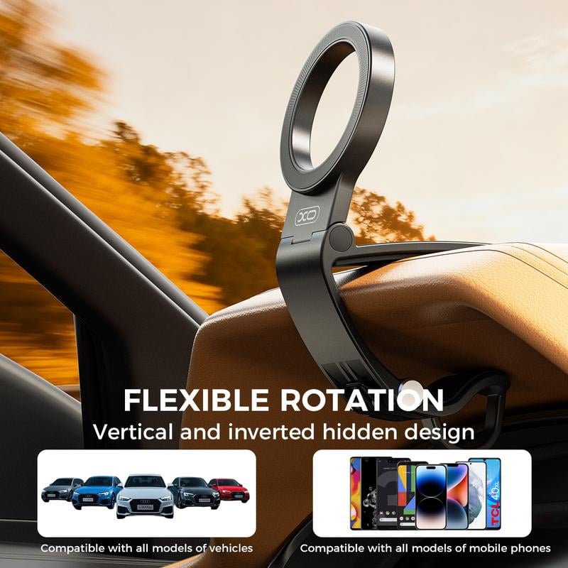 🔥Buy More Save More🔥Magnetic Car Phone Mount, Hands Free Cell Phone Holder Clip Max 95° Adjustable Car Phone Holder