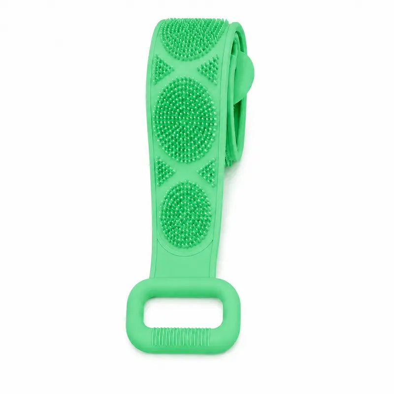 Silicone Bath Brush, Double-Sided Exfoliating Back Scrubber with Mesh Sponge💦