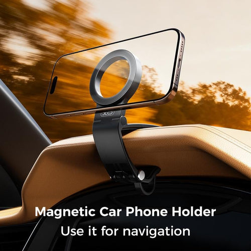 🔥Buy More Save More🔥Magnetic Car Phone Mount, Hands Free Cell Phone Holder Clip Max 95° Adjustable Car Phone Holder