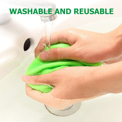 🚗 Microfiber Car Windshield Cleaning Tool with Extendable Handle