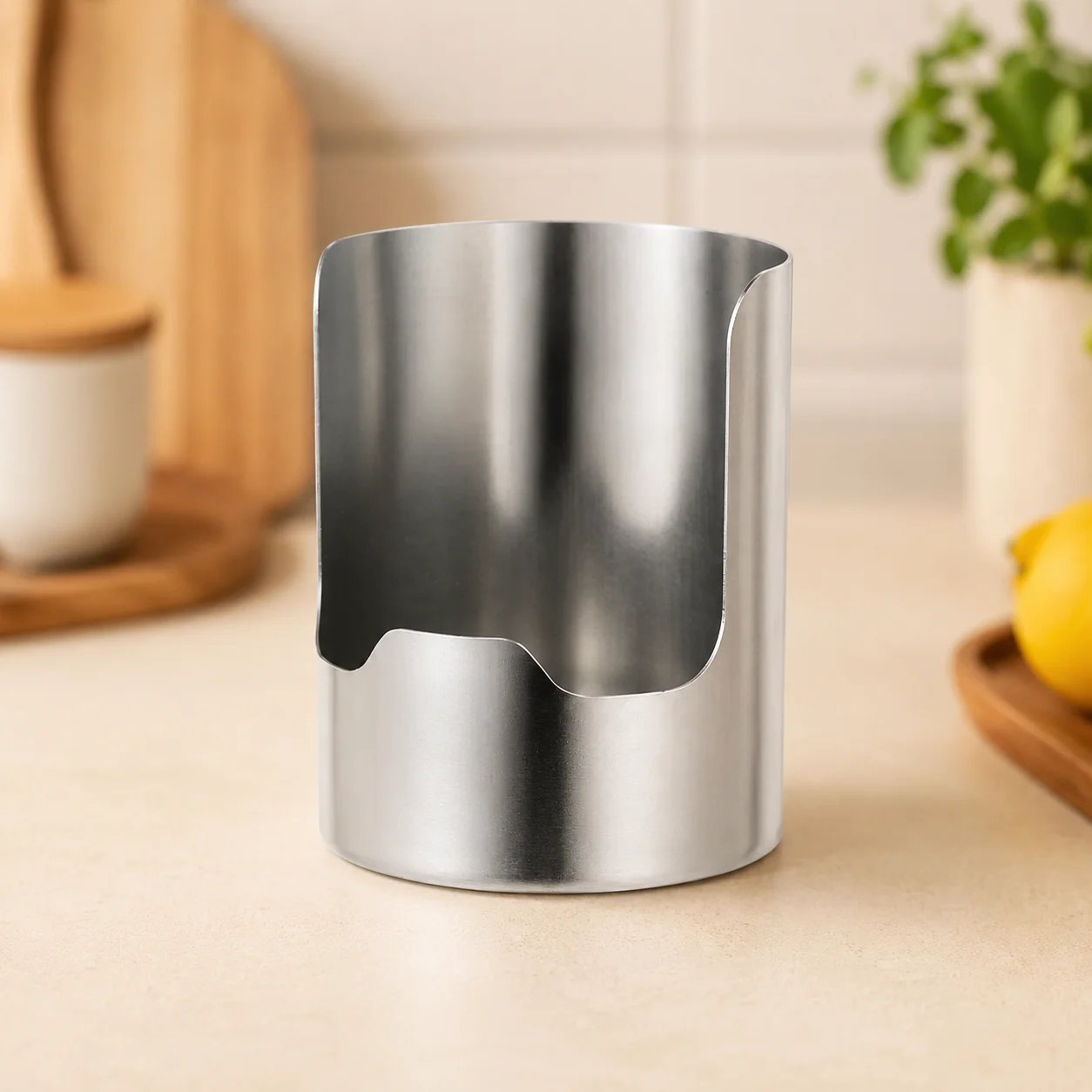✨LAST DAY 49% OFF 🍴Stainless Steel Utensil Organizer | Keep Your Kitchen Counter Clean & Stylish