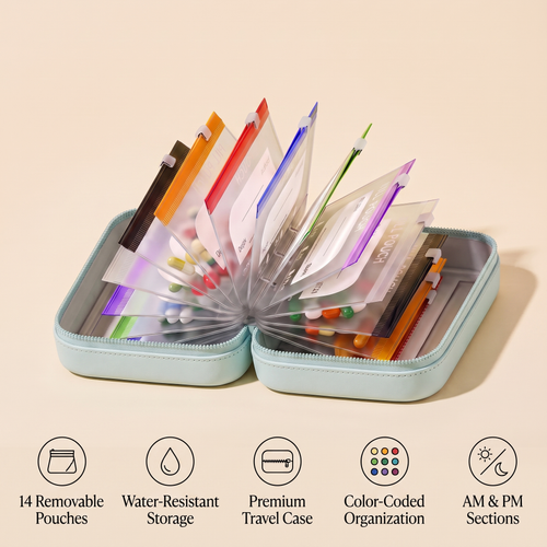 ✨Smart Weekly Organizer，Jewelry Organizer Bag，The Perfect Gift for Family and Friends