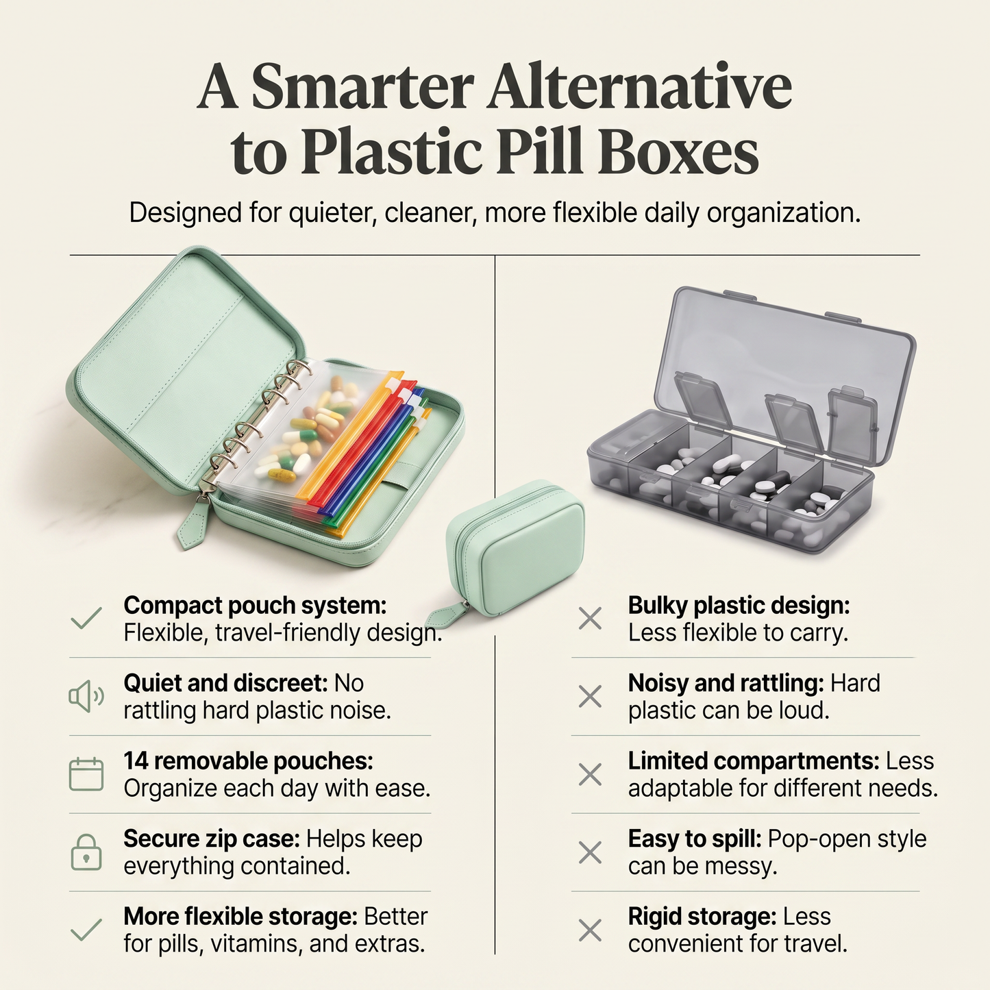✨Smart Weekly Organizer，Jewelry Organizer Bag，The Perfect Gift for Family and Friends