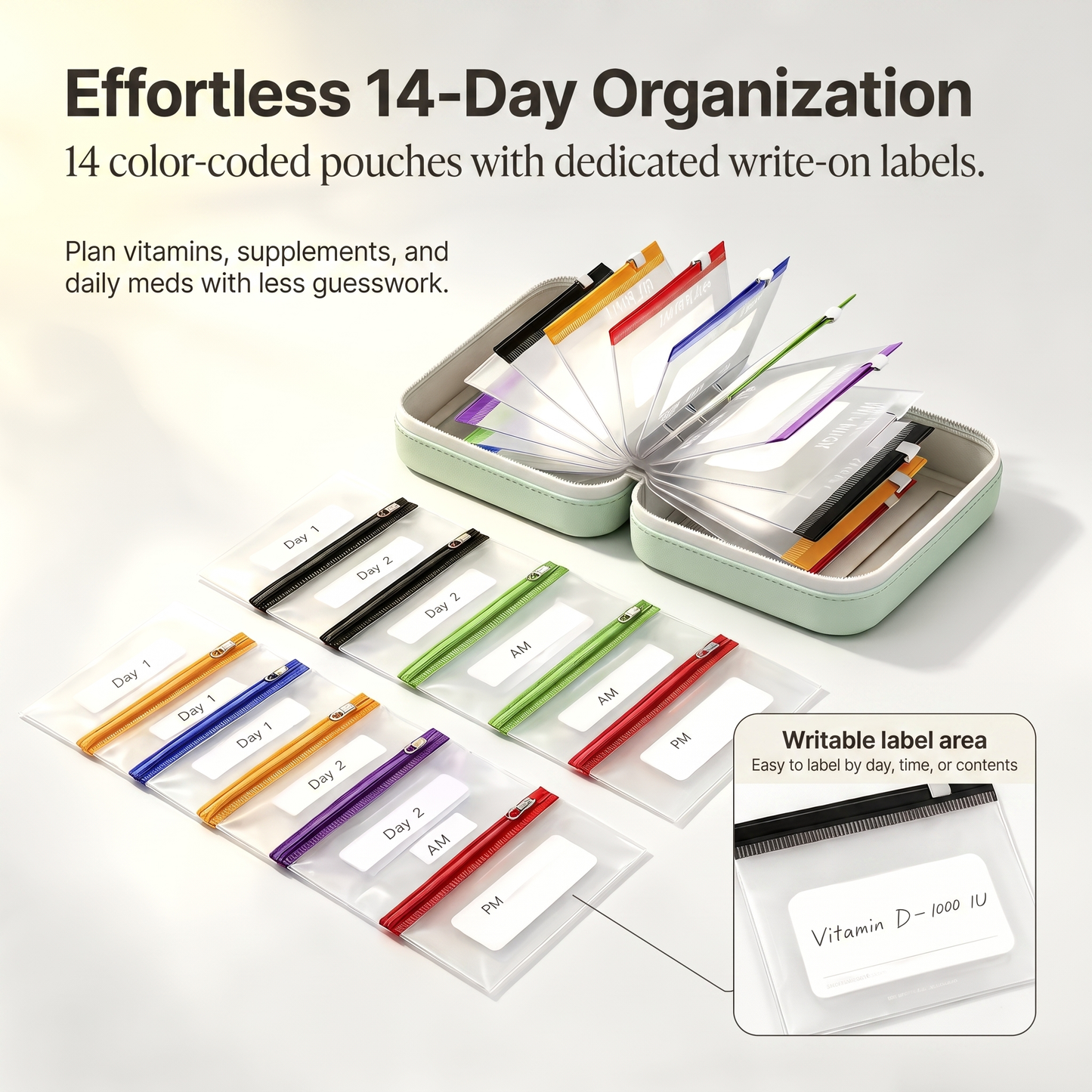 ✨Smart Weekly Organizer，Jewelry Organizer Bag，The Perfect Gift for Family and Friends
