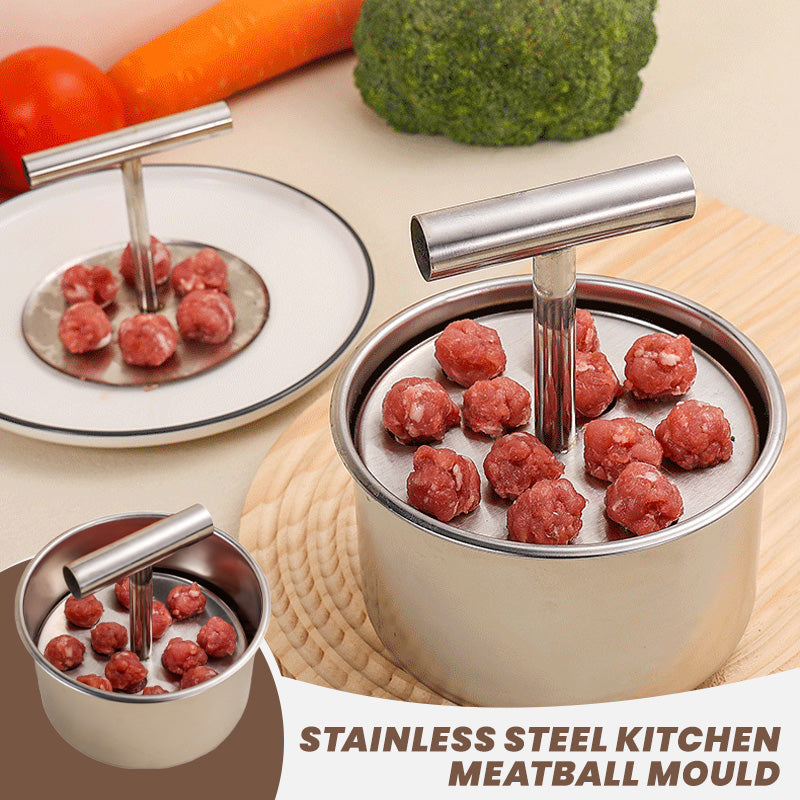 🥳HOT SALE🥳💞50K+ SOLD! Meatball Mould – From £5.99! 304 steel, 6/12 holes & ergonomic. Perfect balls every time – grab yours! ✅