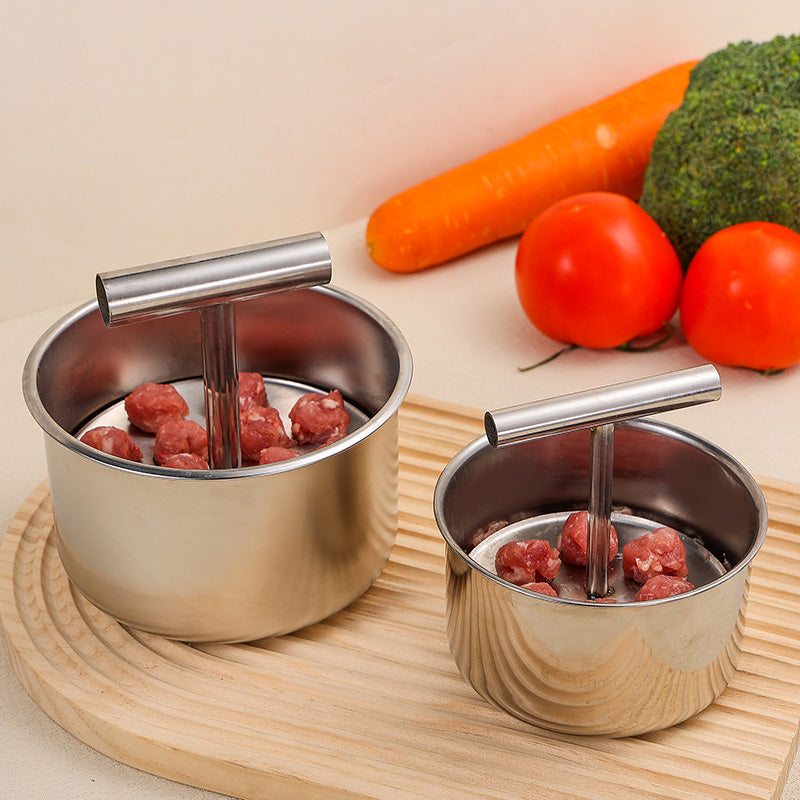 🥳HOT SALE🥳💞50K+ SOLD! Meatball Mould – From £5.99! 304 steel, 6/12 holes & ergonomic. Perfect balls every time – grab yours! ✅