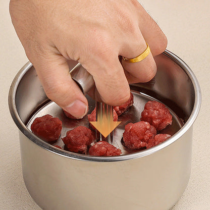 🥳HOT SALE🥳💞50K+ SOLD! Meatball Mould – From £5.99! 304 steel, 6/12 holes & ergonomic. Perfect balls every time – grab yours! ✅