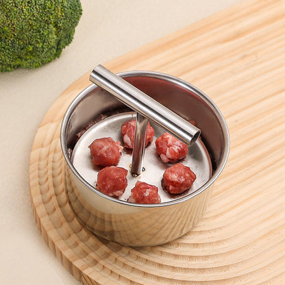 🥳HOT SALE🥳💞50K+ SOLD! Meatball Mould – From £5.99! 304 steel, 6/12 holes & ergonomic. Perfect balls every time – grab yours! ✅